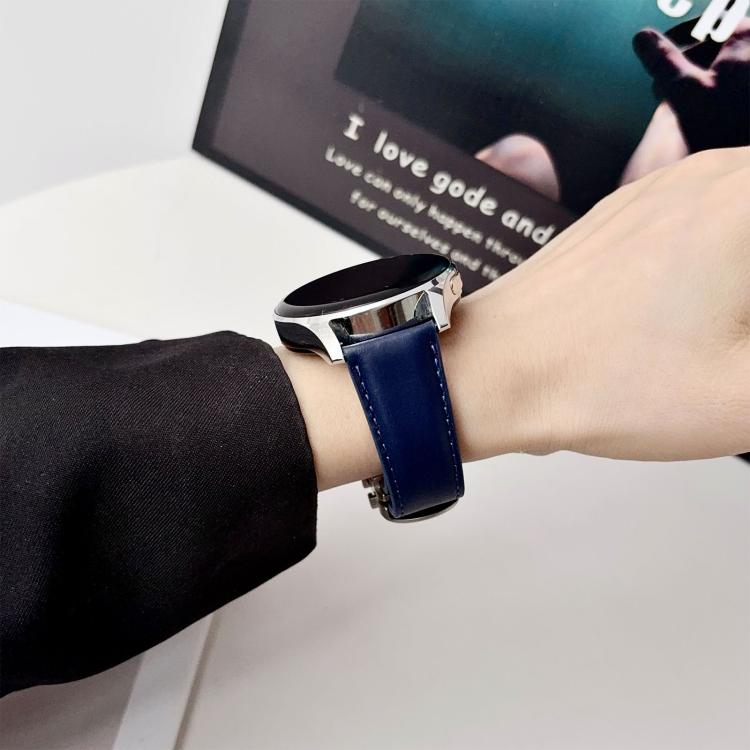 18mm Double G Magnetic Buckle Genuine Leather Watch Band