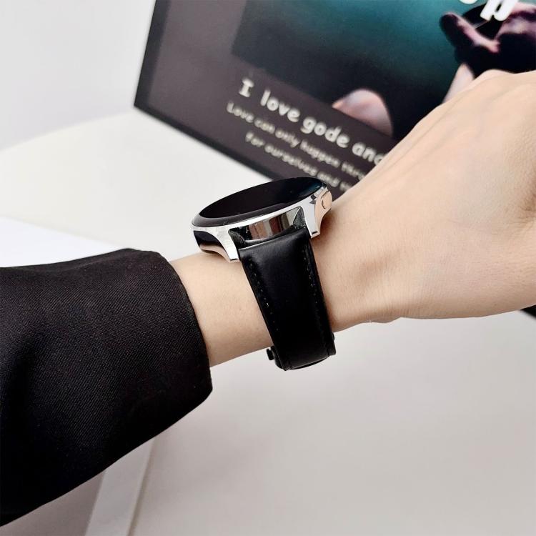 18mm Double G Magnetic Buckle Genuine Leather Watch Band