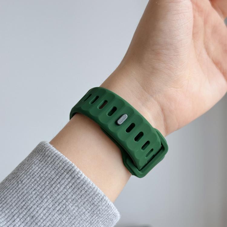 For Apple Watch 42mm / 41mm / 40mm / 38mm Irregular Twill Reverse Nail Buckle Silicone Watch Band