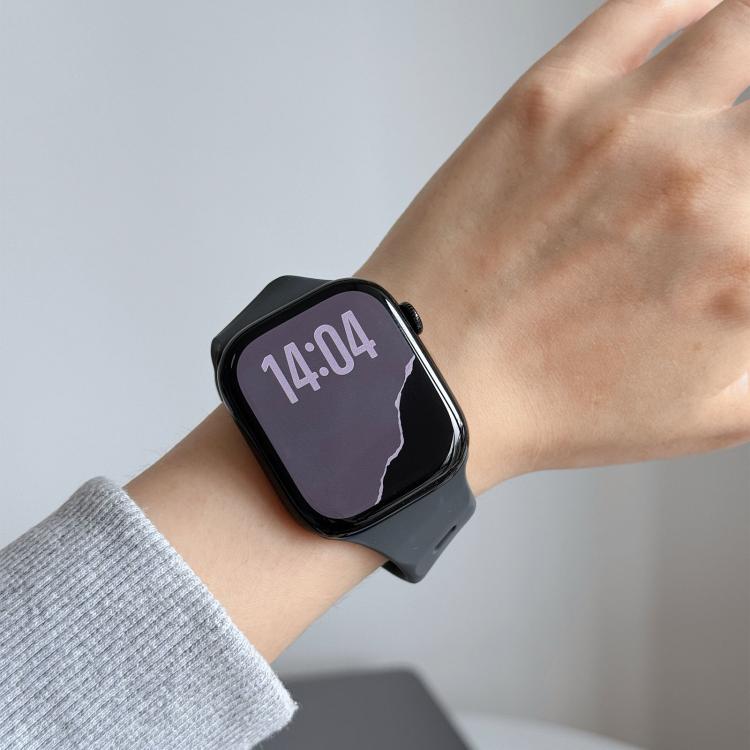 For Apple Watch 42mm / 41mm / 40mm / 38mm Irregular Twill Reverse Nail Buckle Silicone Watch Band