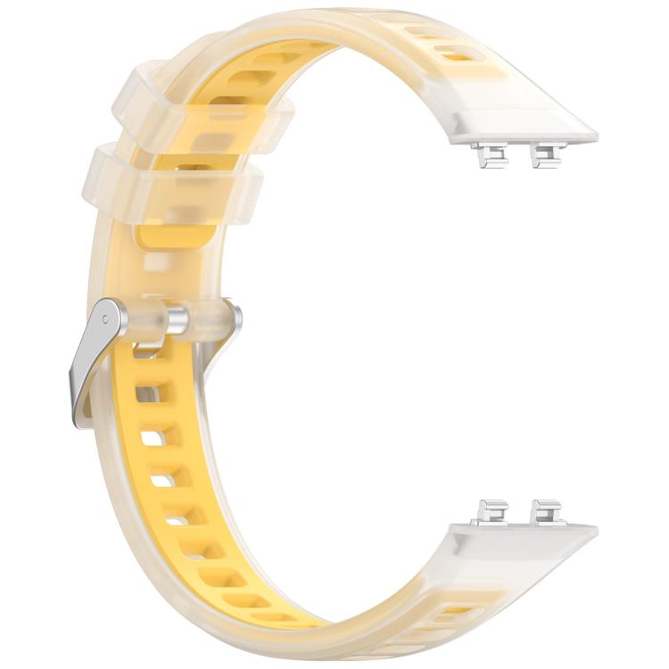 For Huawei Band 11 / Band 11 Pro Translucent Jelly Silicone Watch Band