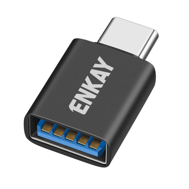 ENKAY ENK-AT134 10Gbps Female USB 3.2 A to Male USB C Data Adapter Aluminum Alloy Converter