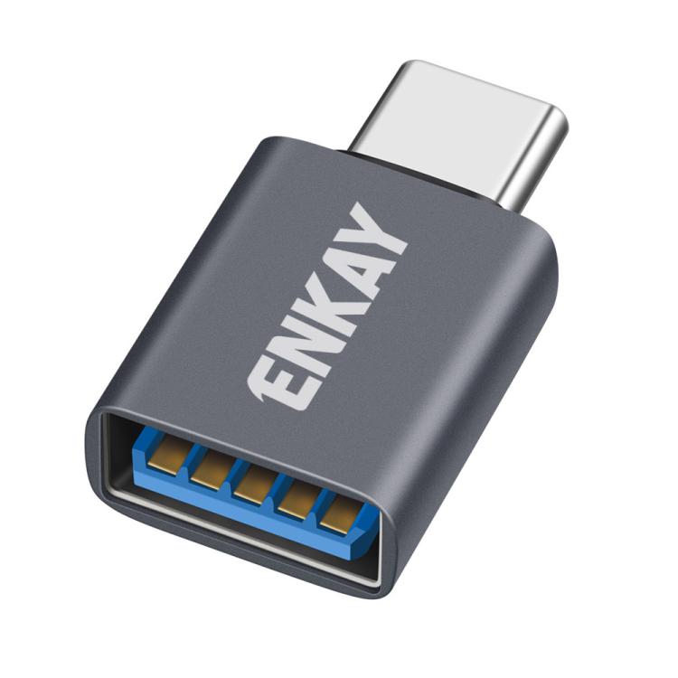 ENKAY ENK-AT134 10Gbps Female USB 3.2 A to Male USB C Data Adapter Aluminum Alloy Converter