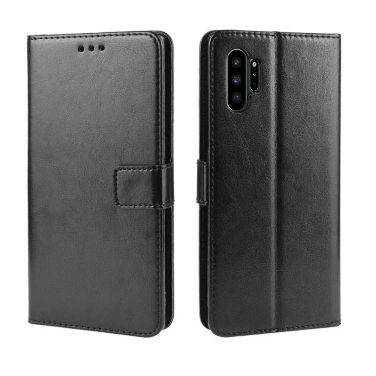 For Galaxy Note10+ Retro Crazy Horse Texture Horizontal Flip Leather Case with Holder & Card Slots & Photo Frame