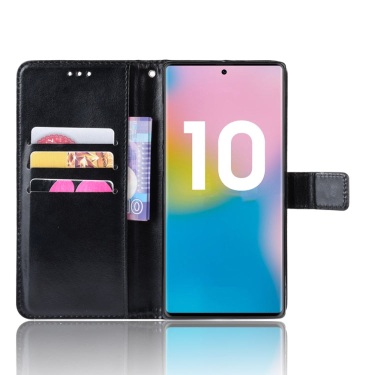 For Galaxy Note10+ Retro Crazy Horse Texture Horizontal Flip Leather Case with Holder & Card Slots & Photo Frame