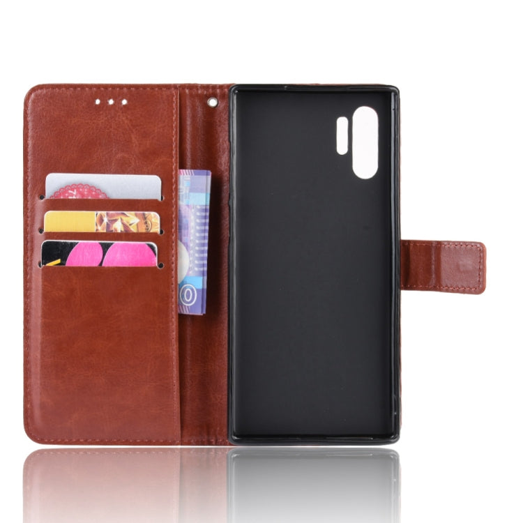 For Galaxy Note10+ Retro Crazy Horse Texture Horizontal Flip Leather Case with Holder & Card Slots & Photo Frame