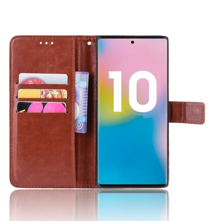 For Galaxy Note10+ Retro Crazy Horse Texture Horizontal Flip Leather Case with Holder & Card Slots & Photo Frame