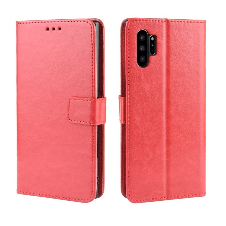 For Galaxy Note10+ Retro Crazy Horse Texture Horizontal Flip Leather Case with Holder & Card Slots & Photo Frame