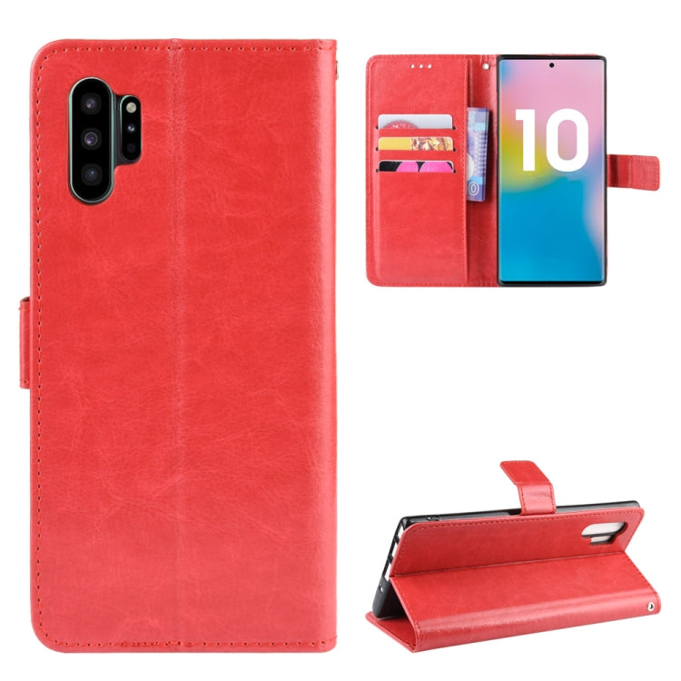 For Galaxy Note10+ Retro Crazy Horse Texture Horizontal Flip Leather Case with Holder & Card Slots & Photo Frame