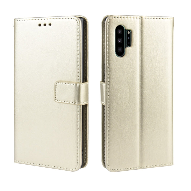 For Galaxy Note10+ Retro Crazy Horse Texture Horizontal Flip Leather Case with Holder & Card Slots & Photo Frame