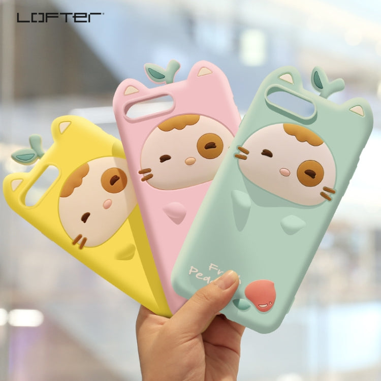 Juicy Peach Small Stay Full Package Anti Falling Silicone Sleeve for iPhone 7 / 8