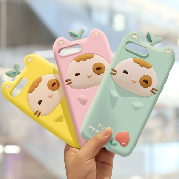 Juicy Peach Small Stay Full Package Anti Falling Silicone Sleeve for iPhone 7 / 8