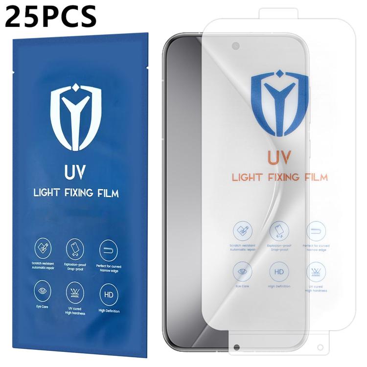 For Huawei Pura 70 Pro+ 25pcs Ultra-Thin Full-Screen Coverage Full Glue HD UV Curing Film