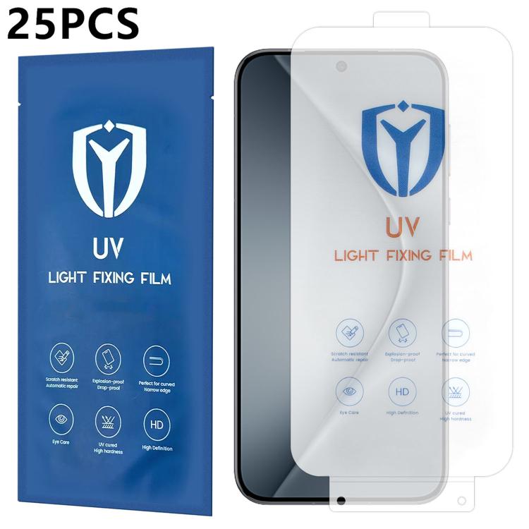 For Huawei Pura 70 25pcs Ultra-Thin Full-Screen Coverage Full Glue HD UV Curing Film