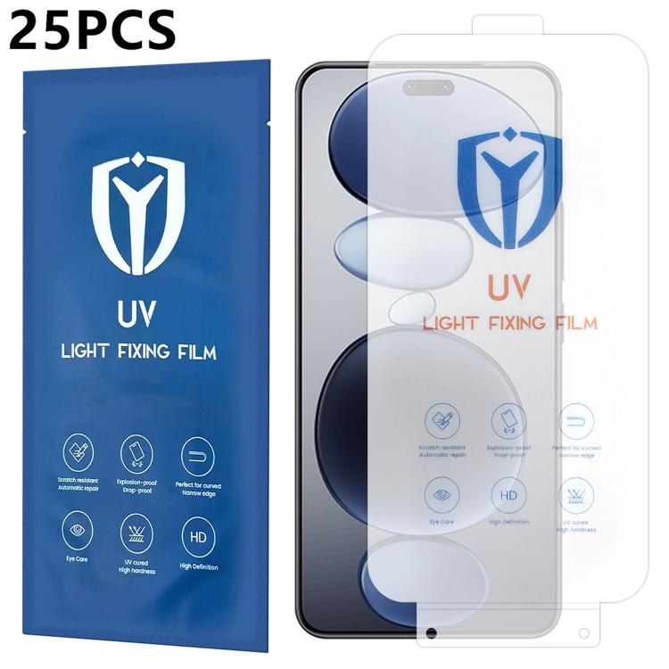 For Xiaomi Civi 5 Pro 25pcs Ultra-Thin Full-Screen Coverage Full Glue HD UV Curing Film