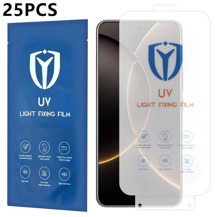 For Xiaomi 15S Pro 25pcs Ultra-Thin Full-Screen Coverage Full Glue HD UV Curing Film