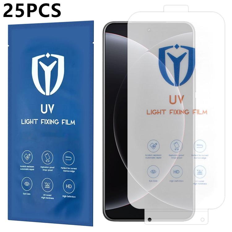 For Xiaomi 15 Ultra 25pcs Ultra-Thin Full-Screen Coverage Full Glue HD UV Curing Film