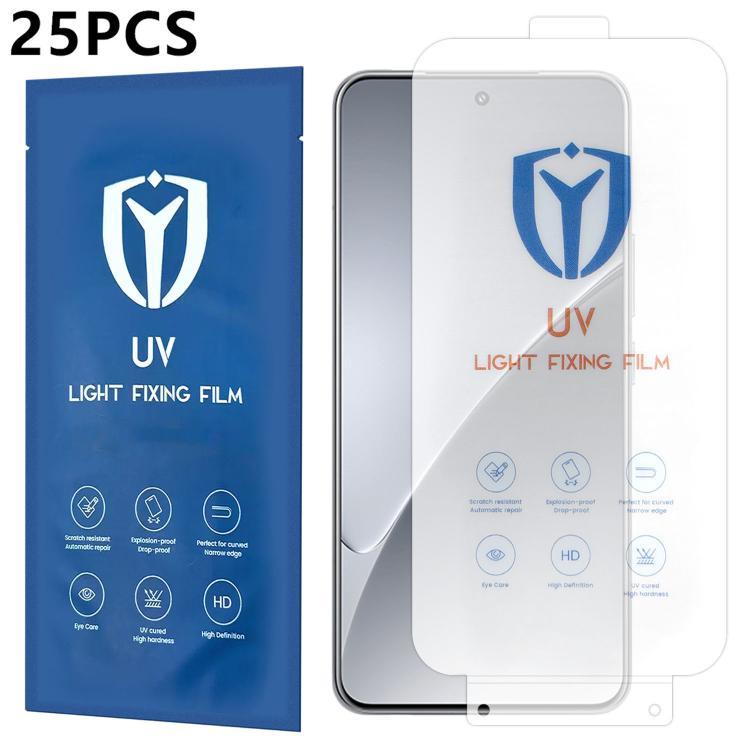 For Xiaomi 15 Pro 25pcs Ultra-Thin Full-Screen Coverage Full Glue HD UV Curing Film