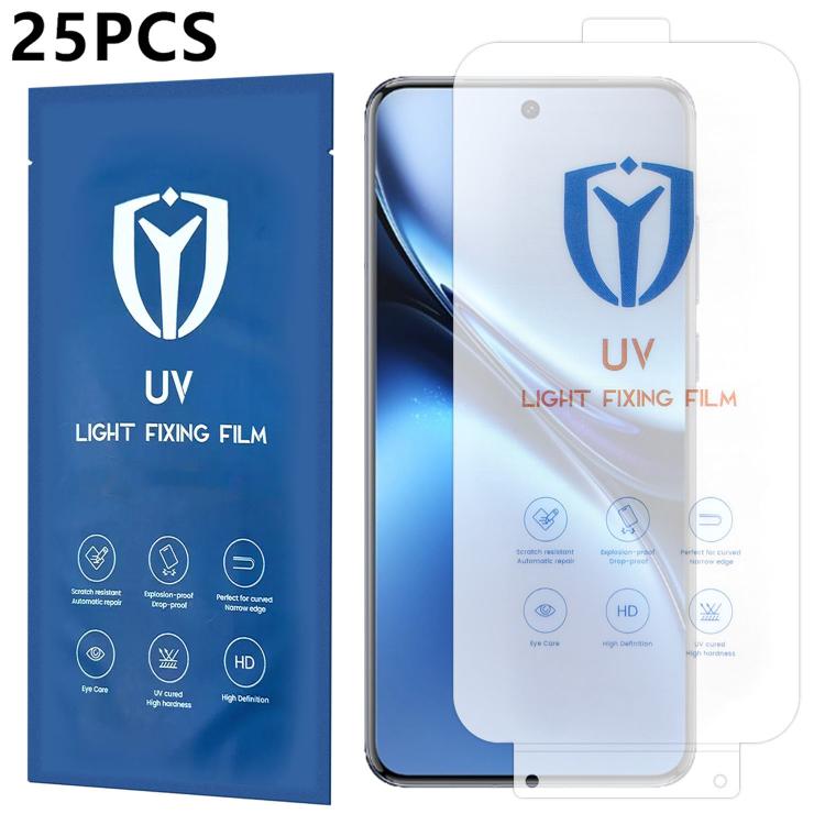 For vivo X200 25pcs Ultra-Thin Full-Screen Coverage Full Glue HD UV Curing Film