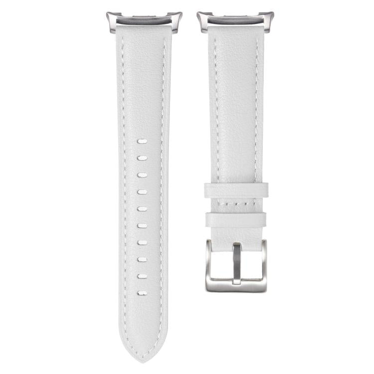 For Samsung Galaxy Watch8 / Watch8 Classic Pointed Tail Genuine Leather Watch Band