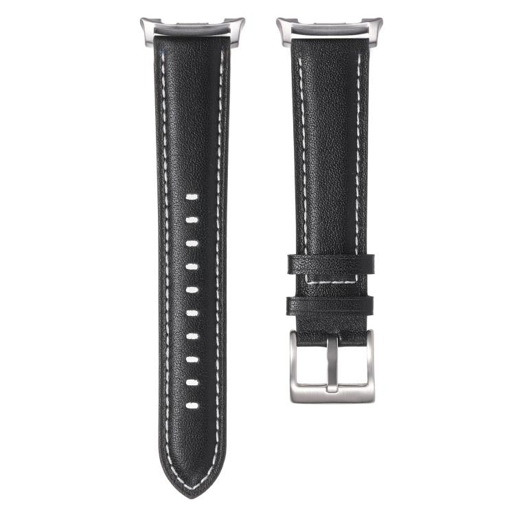For Samsung Galaxy Watch8 / Watch8 Classic Pointed Tail Genuine Leather Watch Band