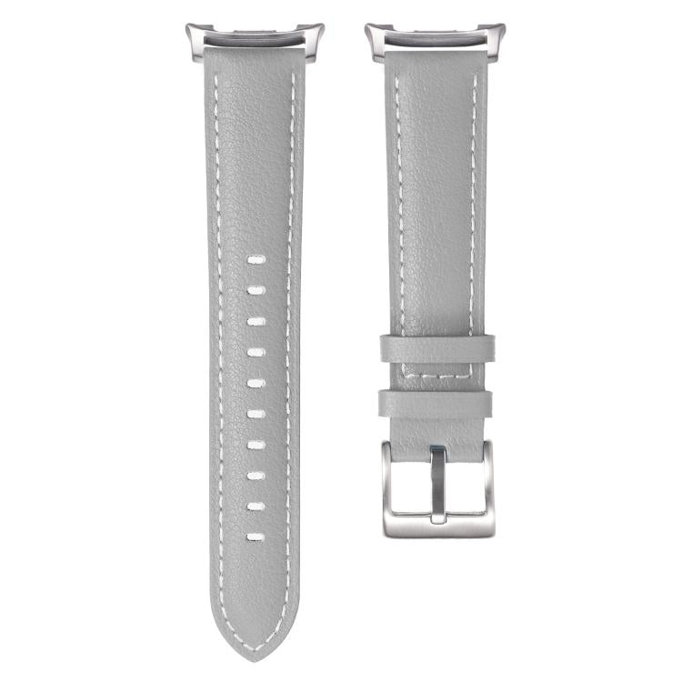 For Samsung Galaxy Watch8 / Watch8 Classic Pointed Tail Genuine Leather Watch Band