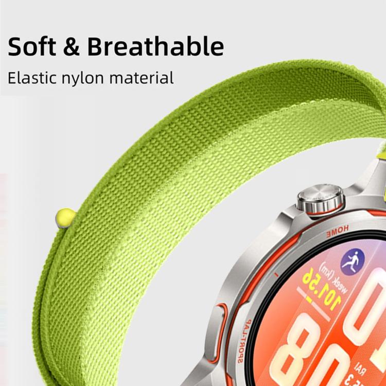 20mm Feather Yarn Stitched Nylon Loop Watch Band