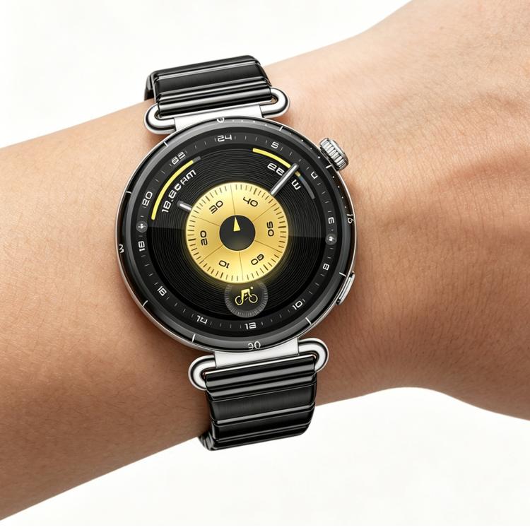 For OPPO Watch X3 Mini Eggplant Bamboo Slim Butterfly Folding Buckle Stainless Steel Watch Band