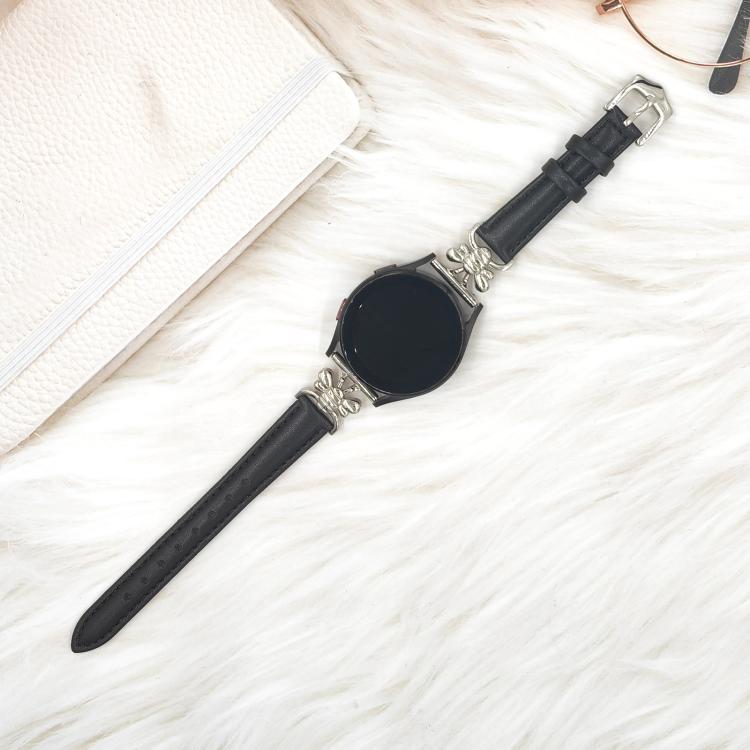 20mm Metal Little Bee Vegan Leather Watch Band