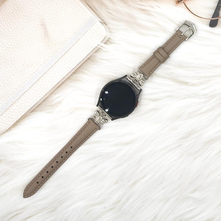 20mm Metal Little Bee Vegan Leather Watch Band