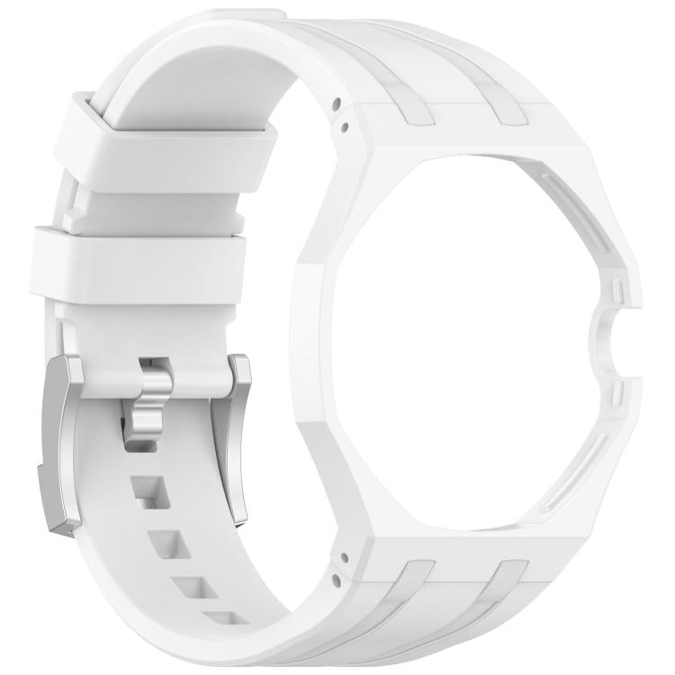 For Swatch Royal Pop / Audemars Piguet Integrated Stainless Steel Pin Buckle Silicone Watch Band