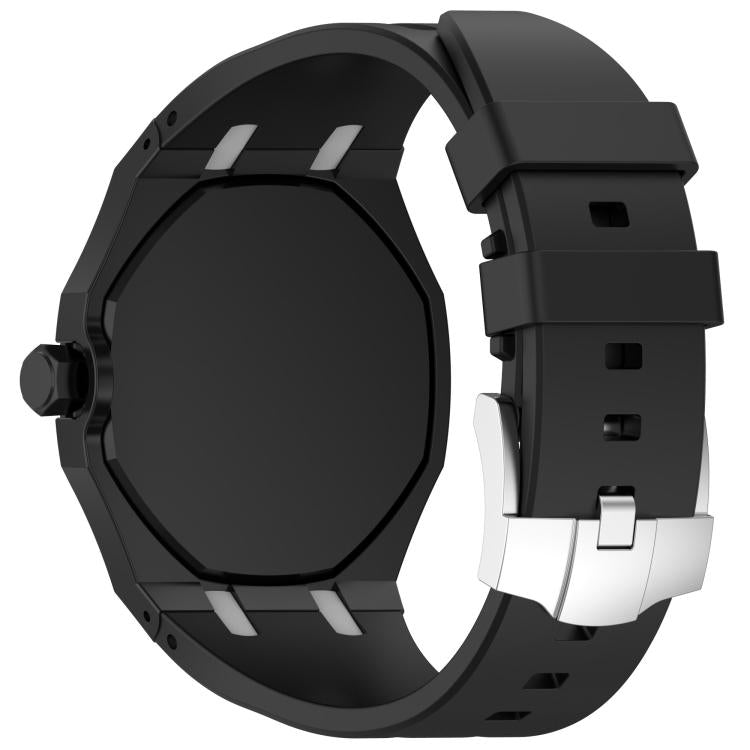 For Swatch Royal Pop / Audemars Piguet Integrated Stainless Steel Pin Buckle Silicone Watch Band