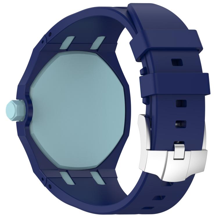 For Swatch Royal Pop / Audemars Piguet Integrated Stainless Steel Pin Buckle Silicone Watch Band