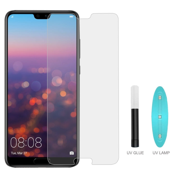 UV Liquid Curved Full Glue Full Screen Tempered Glass for Huawei P20