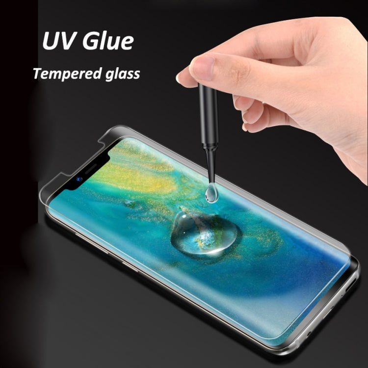 UV Liquid Curved Full Glue Full Screen Tempered Glass for Huawei P20