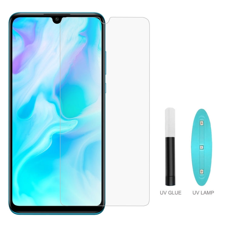 UV Liquid Curved Full Glue Full Screen Tempered Glass for Huawei  P30 Lite