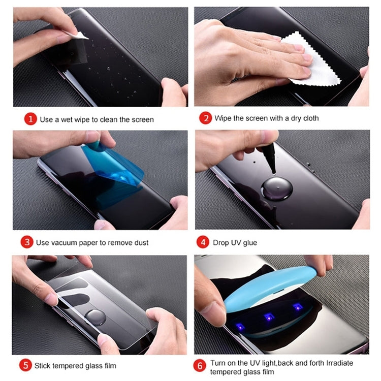 For  iPhone XS Max / iPhone 11 Pro Max UV Liquid Curved Full Glue Full Screen Tempered Glass