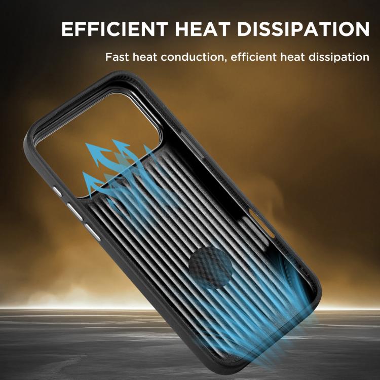 For iPhone 15 Suteni G7 360 Rotation Magnetic Holder Triangle Texture Vegan Leather Back Phone Case