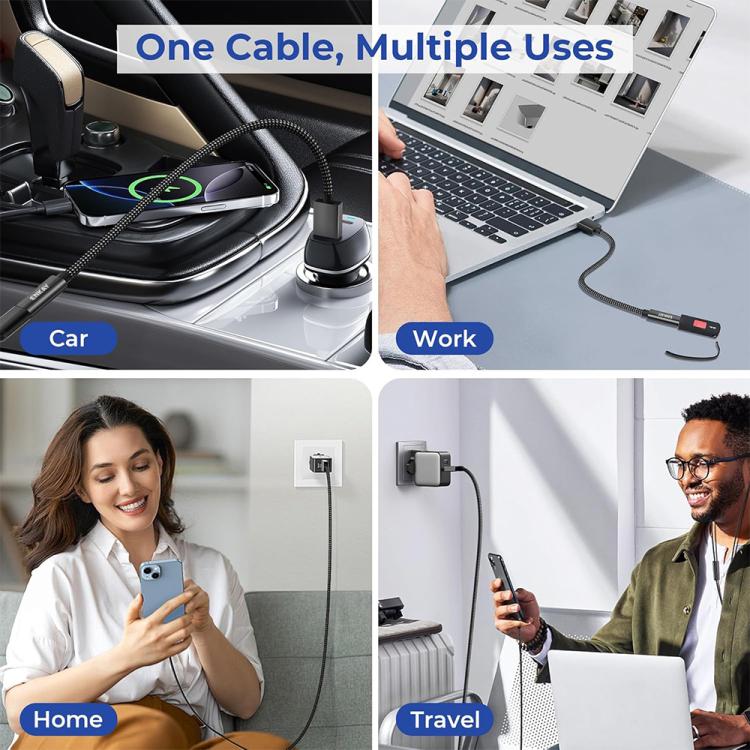 ENKAY ENK-AT136 10Gbps Female Type-C to Male USB 3.2 A Data Adapter 60W Fast Charging Cable, Length:15cm