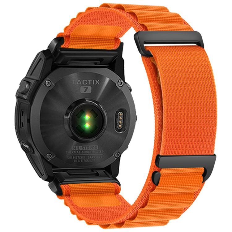 For Gamin 26mm C Buckle Two-Section High Mountain Loop Nylon Watch Band