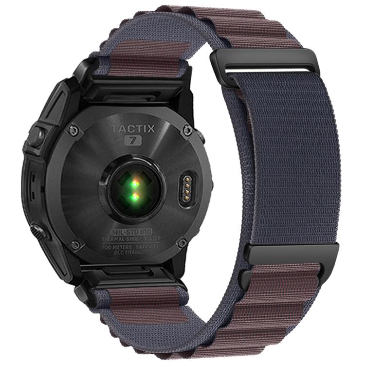 For Gamin 26mm C Buckle Two-Section High Mountain Loop Nylon Watch Band