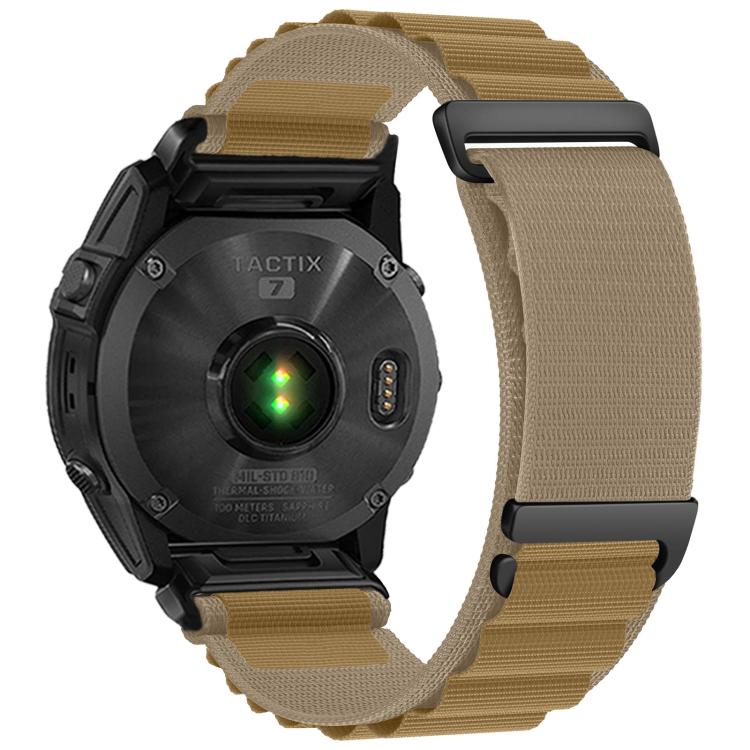 For Gamin 26mm C Buckle Two-Section High Mountain Loop Nylon Watch Band