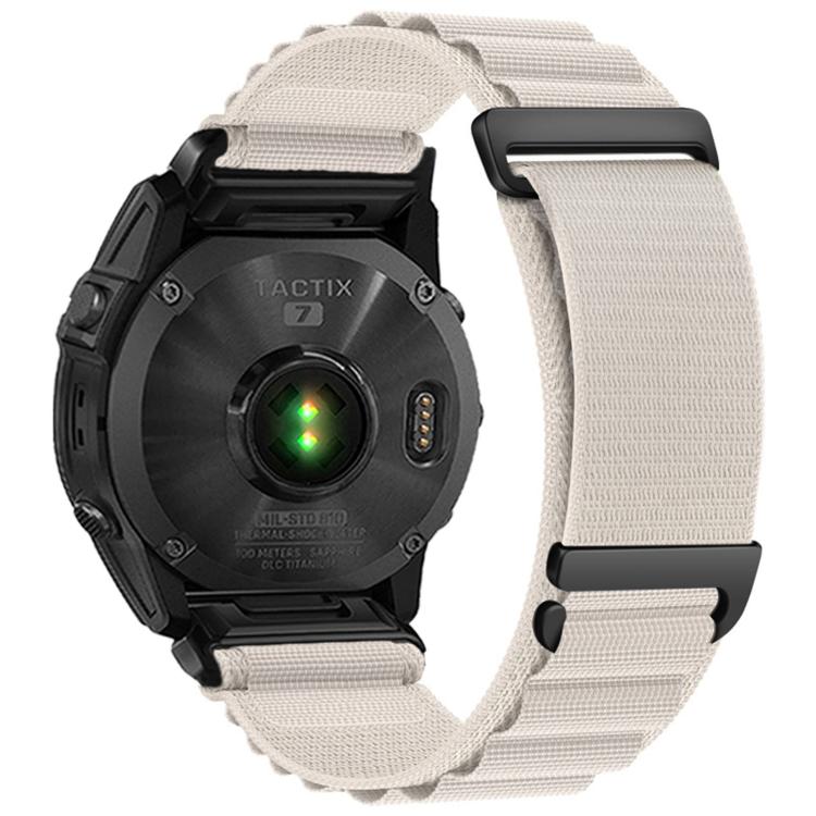 For Gamin 26mm C Buckle Two-Section High Mountain Loop Nylon Watch Band