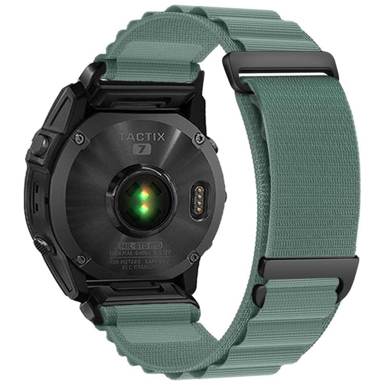 For Gamin 22mm C Buckle Two-Section High Mountain Loop Nylon Watch Band