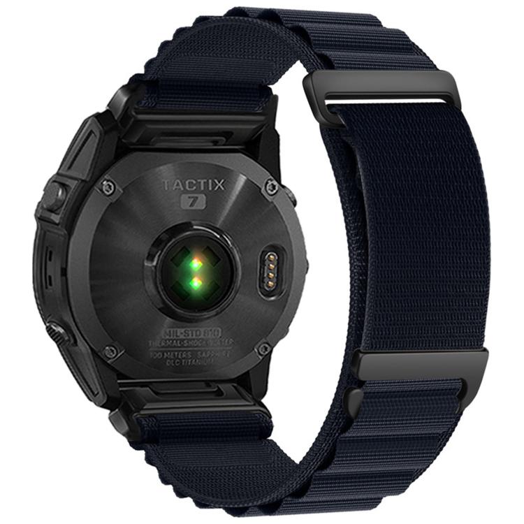 For Gamin 22mm C Buckle Two-Section High Mountain Loop Nylon Watch Band