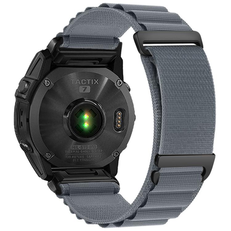 For Gamin 22mm C Buckle Two-Section High Mountain Loop Nylon Watch Band