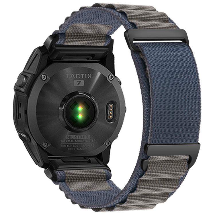 For Gamin 20mm C Buckle Two-Section High Mountain Loop Nylon Watch Band