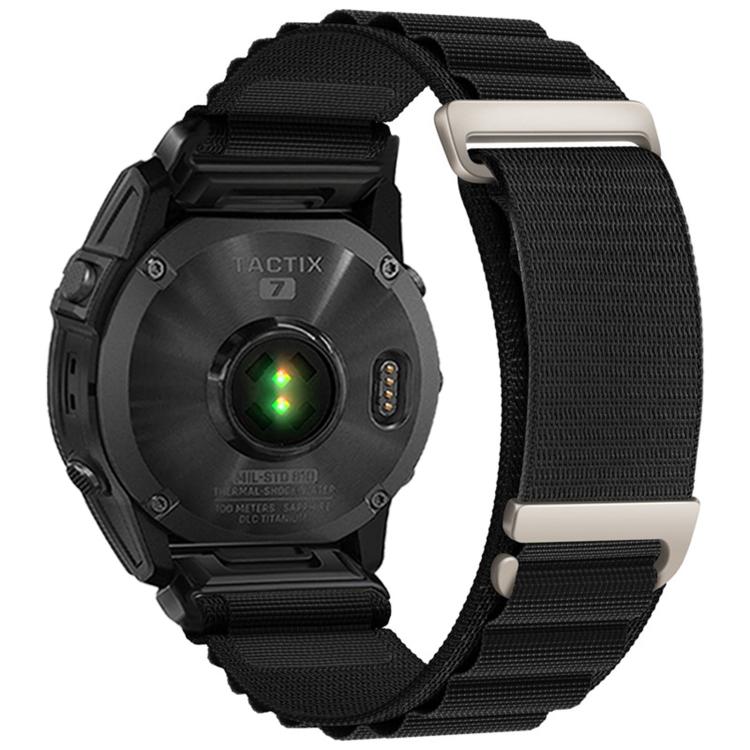For Gamin 20mm C Buckle Two-Section High Mountain Loop Nylon Watch Band