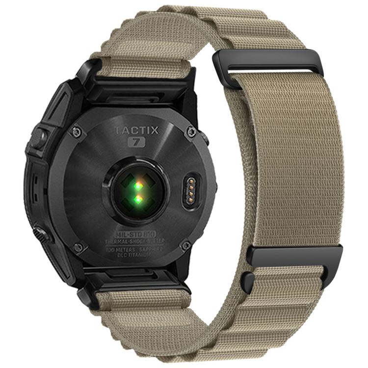 For Gamin 20mm C Buckle Two-Section High Mountain Loop Nylon Watch Band