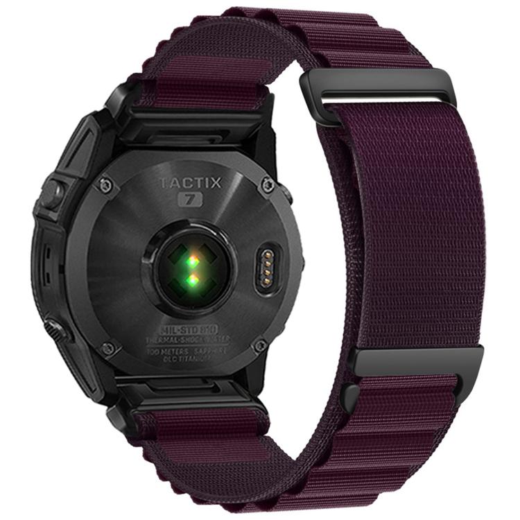 For Gamin 20mm C Buckle Two-Section High Mountain Loop Nylon Watch Band